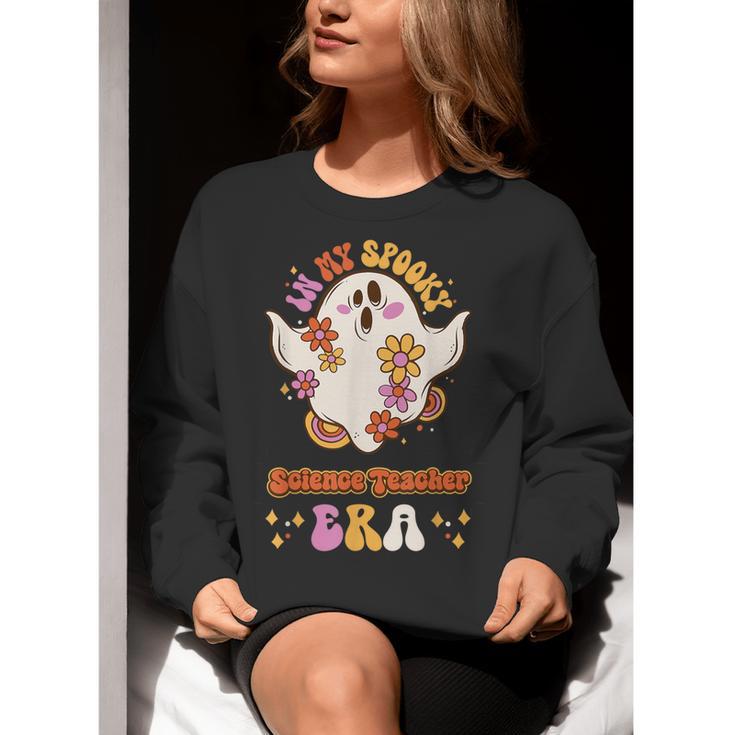 In My Spooky Science Teacher Era Occupational Haunts Women Crewneck Sweatshirt, Science Teacher Sweatshirts, funny gift