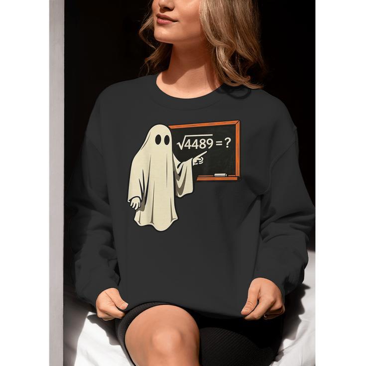 Square Root 67 Ghost Math Teacher 4489 Meme Halloween Women Crewneck Sweatshirt, funny gift Square Root 67 Ghost Math Teacher 4489 Meme Halloween Women Crewneck Sweatshirt, funny gift