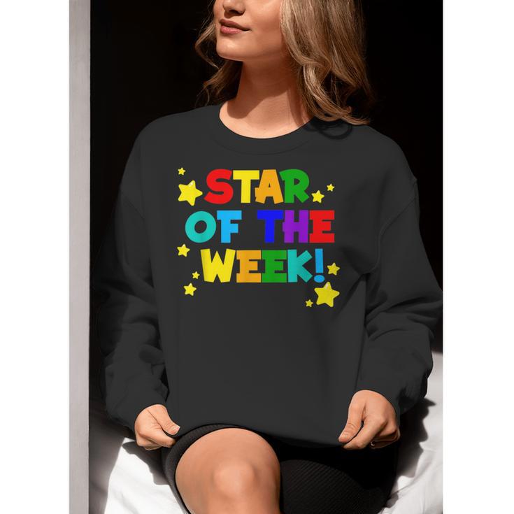 Star Of The Week Cheerful Recognition Student Teachers Class Men Women Kids Women Crewneck Sweatshirt, funny gift Star Of The Week Cheerful Recognition Student Teachers Class Men Women Kids Women Crewneck Sweatshirt, funny gift