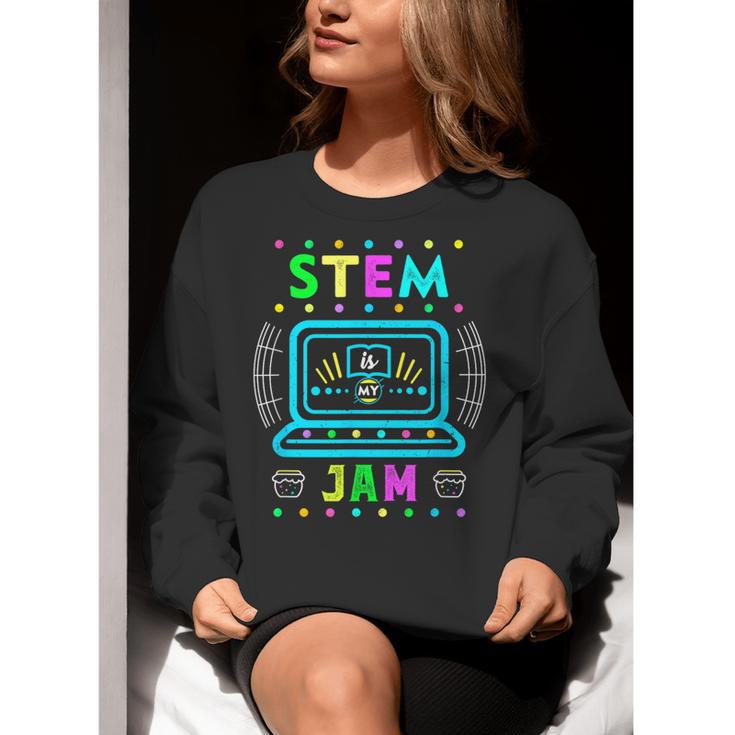 STEM Teacher Shirt STEM Teacher Tshirts STEM Is My Jam Women Crewneck Sweatshirt, funny gift