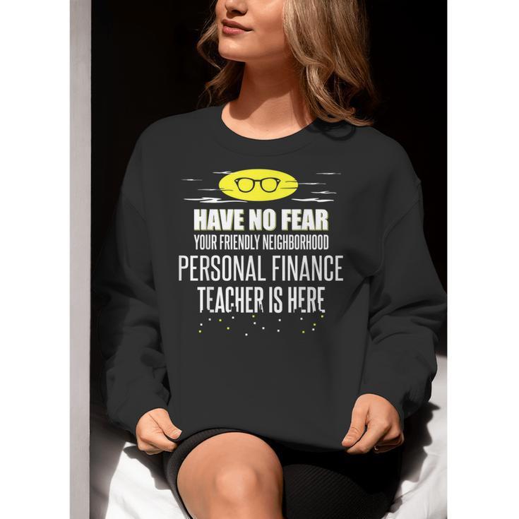 Super Personal Finance Teacher Have No Fear T-Shirt Women Crewneck Sweatshirt, Super Teacher Sweatshirts, funny gift