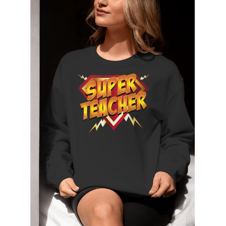 Super Teacher Superhero Back To School Teacher's Women Crewneck Sweatshirt, Super Teacher Sweatshirts, funny gift Super Teacher Superhero Back To School Teacher's Women Crewneck Sweatshirt, Super Teacher Sweatshirts, funny gift