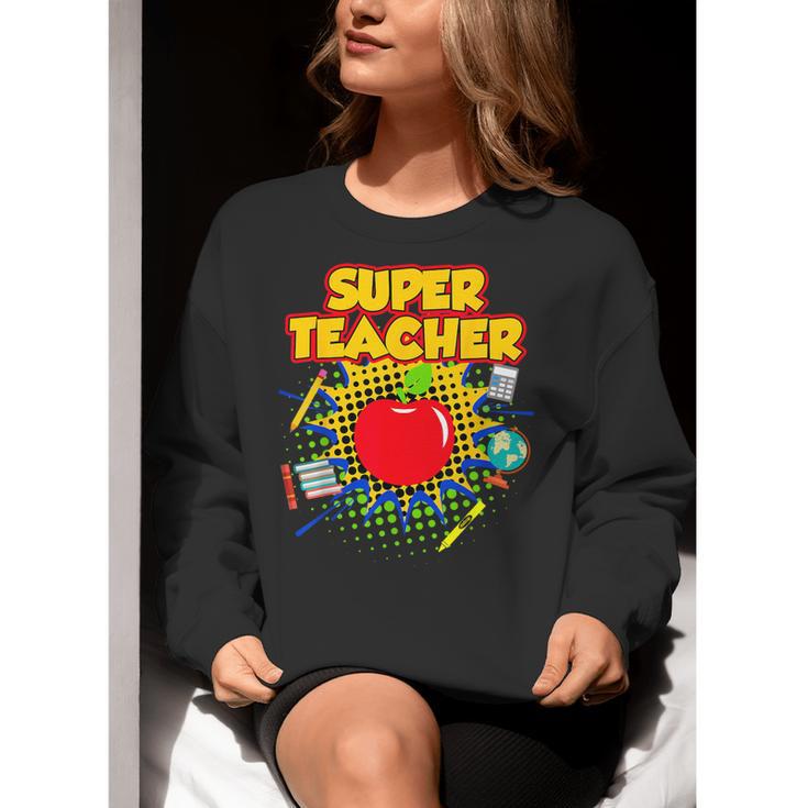 Superhero Teacher Appreciation Teaching Tee Women Crewneck Sweatshirt, funny gift Superhero Teacher Appreciation Teaching Tee Women Crewneck Sweatshirt, funny gift