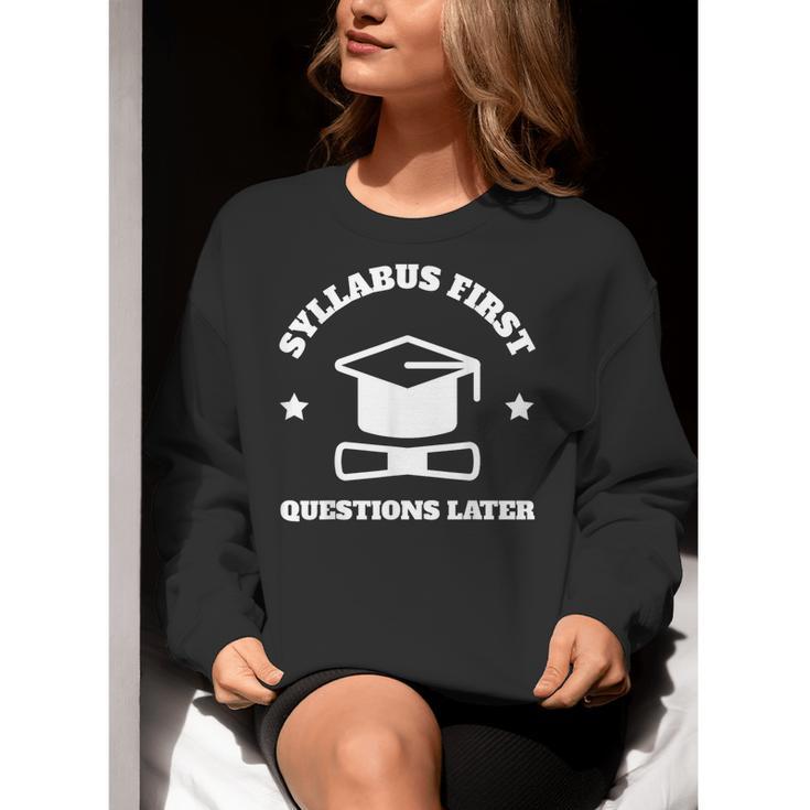 SYLLABUS PROFESSOR TEACHER Women Crewneck Sweatshirt, funny gift SYLLABUS PROFESSOR TEACHER Women Crewneck Sweatshirt, funny gift