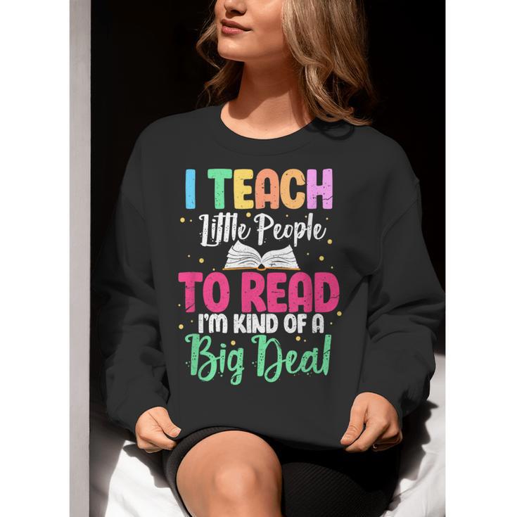I Teach Little People To Read Reading Teacher For Men Women Girls Kids Women Crewneck Sweatshirt, funny gift I Teach Little People To Read Reading Teacher For Men Women Girls Kids Women Crewneck Sweatshirt, funny gift