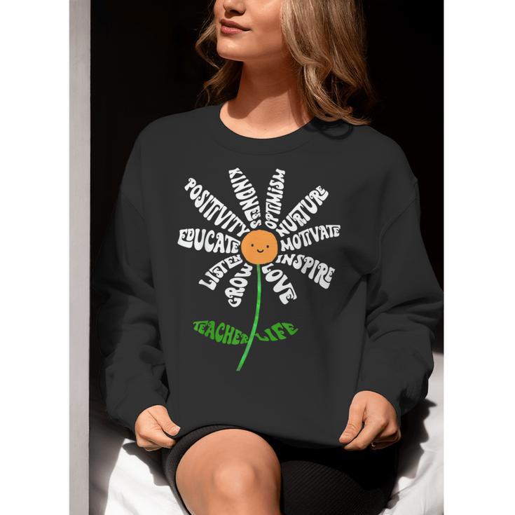 Teach Love Inspire Teachers Inspirational Flower Teachers Women Crewneck Sweatshirt, funny gift Teach Love Inspire Teachers Inspirational Flower Teachers Women Crewneck Sweatshirt, funny gift