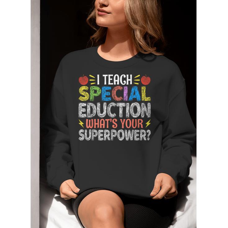 I Teach Special Education SPED Special Education Teacher For Men Women Women Crewneck Sweatshirt, funny gift