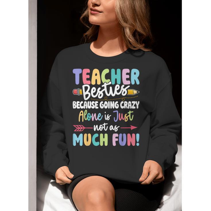 Teacher Besties Matching Teacher Besties Women Crewneck Sweatshirt, funny gift Teacher Besties Matching Teacher Besties Women Crewneck Sweatshirt, funny gift