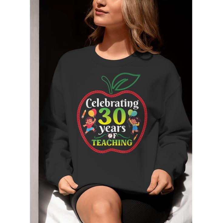 Teacher Celebrating 30 Years Of Teaching Students School Women Crewneck Sweatshirt, funny gift Teacher Celebrating 30 Years Of Teaching Students School Women Crewneck Sweatshirt, funny gift