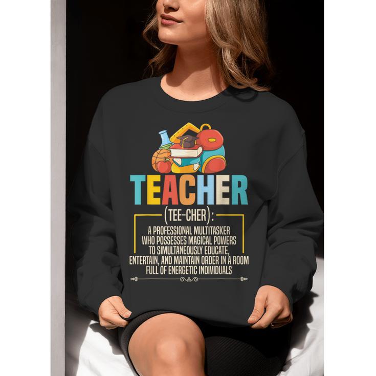 Teacher Definition Teaching School Teacher Men Women Women Crewneck Sweatshirt, funny gift Teacher Definition Teaching School Teacher Men Women Women Crewneck Sweatshirt, funny gift