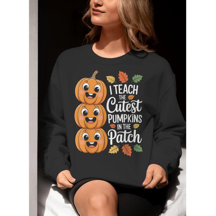 Teacher Halloween Tshirts I Teach The Cutest Pumpkins Women Crewneck Sweatshirt, funny gift Teacher Halloween Tshirts I Teach The Cutest Pumpkins Women Crewneck Sweatshirt, funny gift