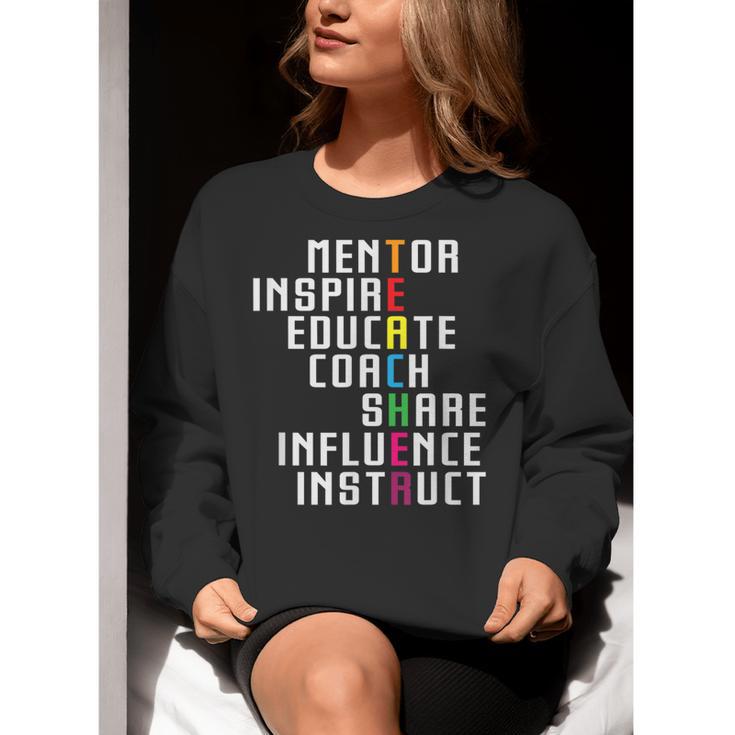 Teacher Inspirational Educator Favorite School Teacher Men Women Girls Kids Women Crewneck Sweatshirt, funny gift