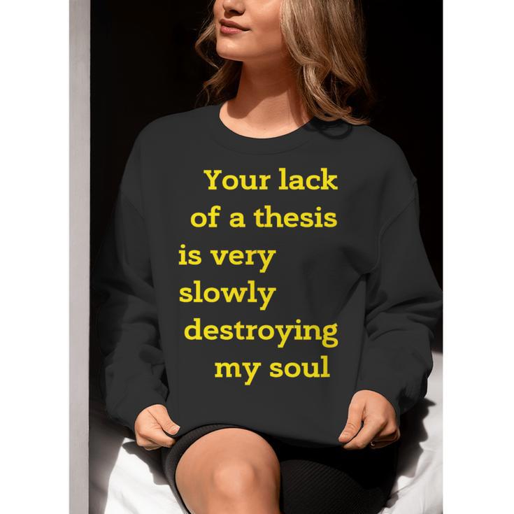 Teacher Or Professor Essay Thesis Writing Joke For Men Women Women Crewneck Sweatshirt, Writing Teacher Sweatshirts, funny gift