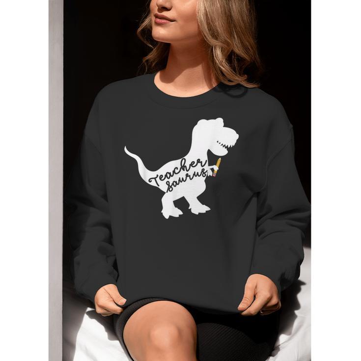 Teacher Saurus T Shirt For Men And Women Women Crewneck Sweatshirt, funny gift Teacher Saurus T Shirt For Men And Women Women Crewneck Sweatshirt, funny gift