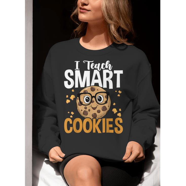 Teacher I Teach Smart Cookies Nerd Women Crewneck Sweatshirt, funny gift Teacher I Teach Smart Cookies Nerd Women Crewneck Sweatshirt, funny gift