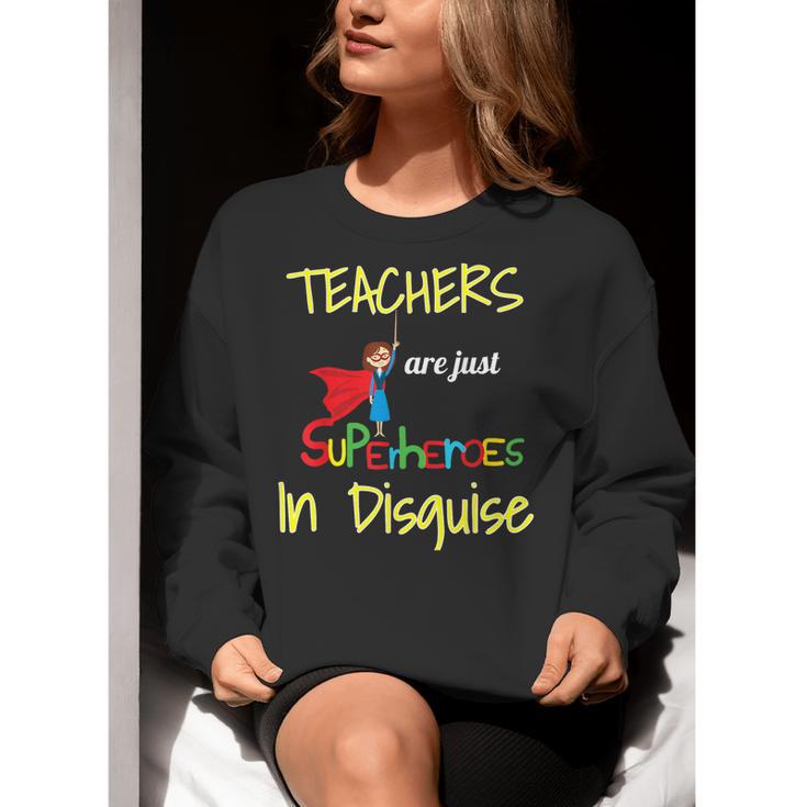 Teachers Are Superheroes First Day School T-Shirt Women Crewneck Sweatshirt, funny gift Teachers Are Superheroes First Day School T-Shirt Women Crewneck Sweatshirt, funny gift