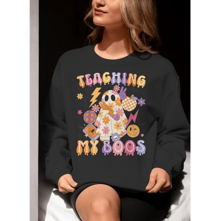 Teaching My Boos Ghost Halloween Costumes Teacher Men Women Women Crewneck Sweatshirt, funny gift Teaching My Boos Ghost Halloween Costumes Teacher Men Women Women Crewneck Sweatshirt, funny gift