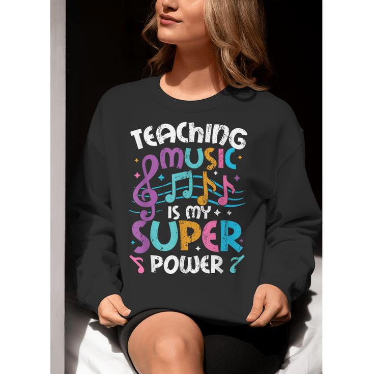 Teaching Music Is My Superpower Music Teacher For Men Women Kids Women Crewneck Sweatshirt, funny gift Teaching Music Is My Superpower Music Teacher For Men Women Kids Women Crewneck Sweatshirt, funny gift