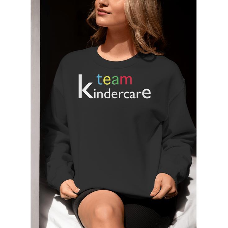 Team Kindercare Teacher Back To School Shirt T-Shirt Women Crewneck Sweatshirt, funny gift