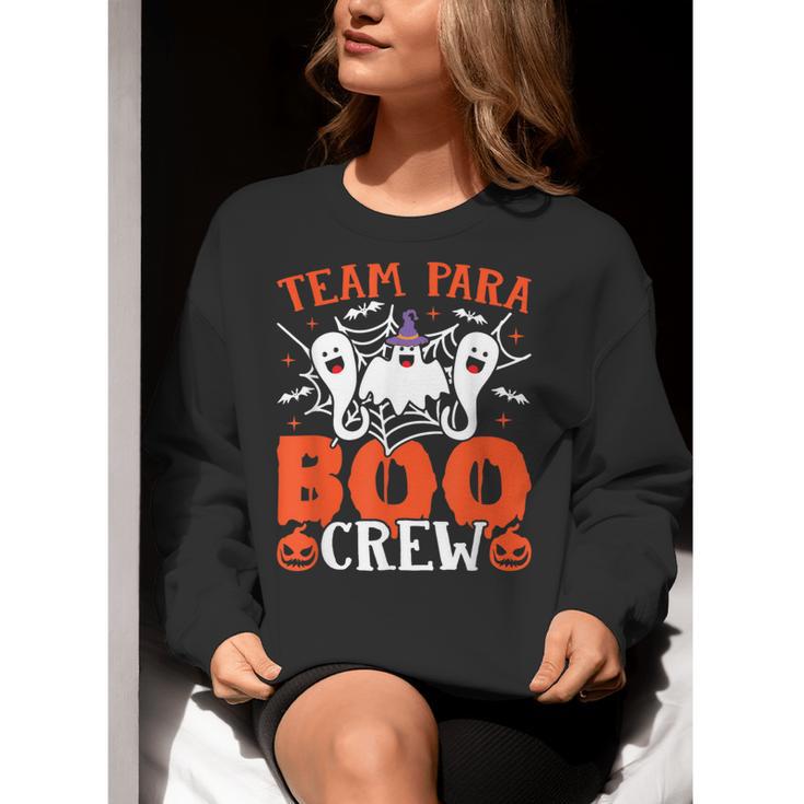 Team Para Boo Crew Halloween Ghost Paraprofessional Teacher Women Crewneck Sweatshirt, funny gift Team Para Boo Crew Halloween Ghost Paraprofessional Teacher Women Crewneck Sweatshirt, funny gift