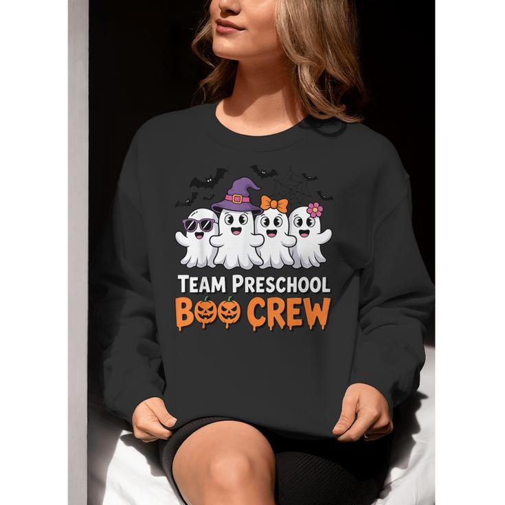 Team Preschool Boo Crew Halloween Teacher Student Costume Women Crewneck Sweatshirt, funny gift Team Preschool Boo Crew Halloween Teacher Student Costume Women Crewneck Sweatshirt, funny gift