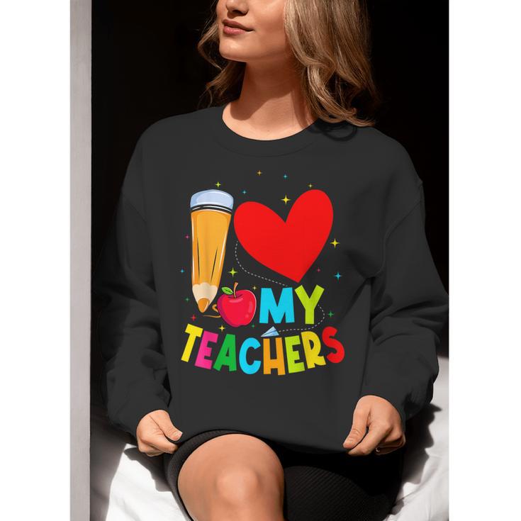 Teens Graduation I Heart My Teachers I Love My Teachers Women Crewneck Sweatshirt, funny gift Teens Graduation I Heart My Teachers I Love My Teachers Women Crewneck Sweatshirt, funny gift