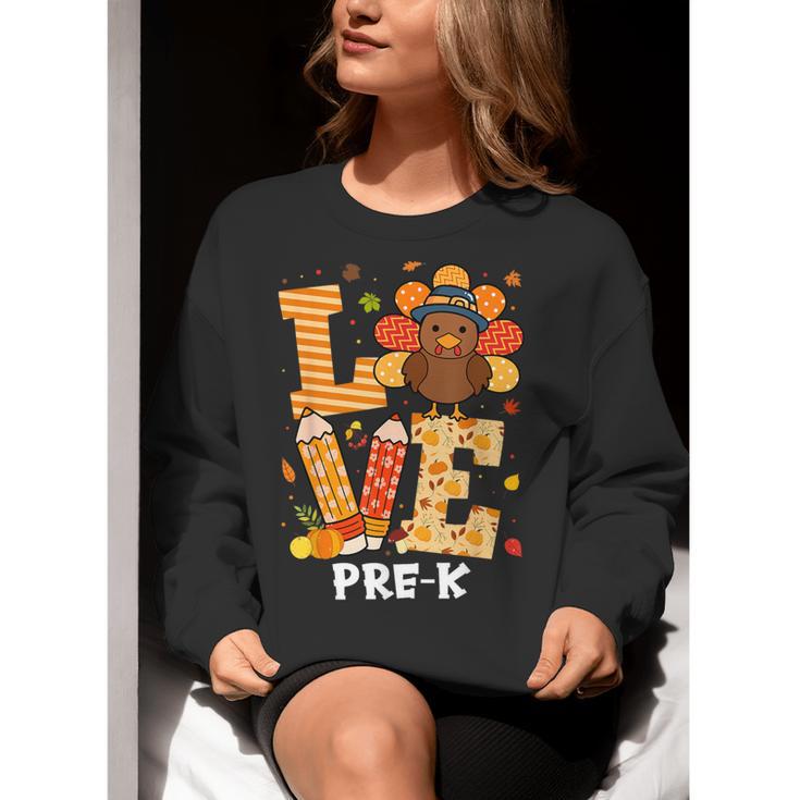 Thanksgiving Love Pre-K Teacher Turkey Autumn Fall For Men Women Girls Kids Women Crewneck Sweatshirt, funny gift Thanksgiving Love Pre-K Teacher Turkey Autumn Fall For Men Women Girls Kids Women Crewneck Sweatshirt, funny gift