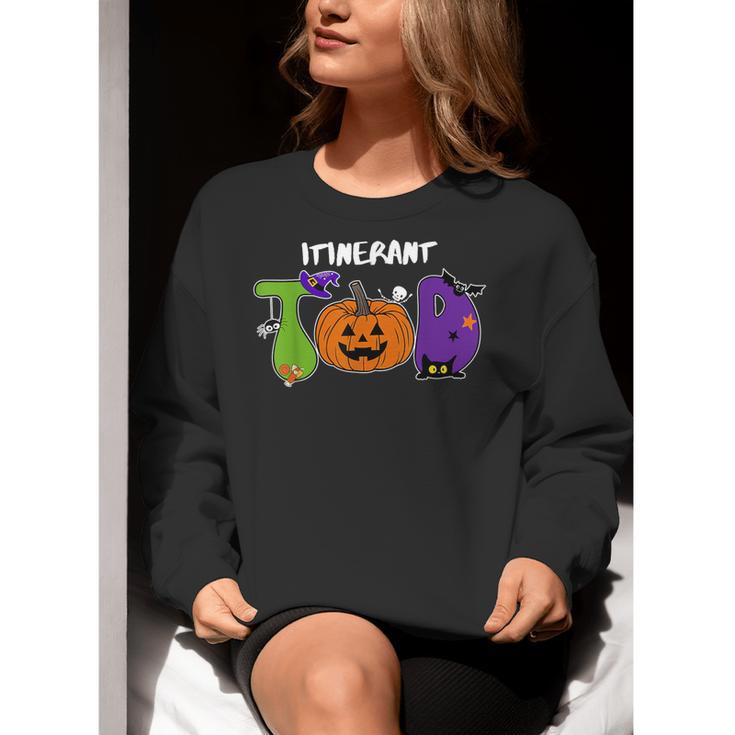 TOD Itinerant Teacher Of The Deaf Halloween ASL Interpreters Women Crewneck Sweatshirt, funny gift TOD Itinerant Teacher Of The Deaf Halloween ASL Interpreters Women Crewneck Sweatshirt, funny gift