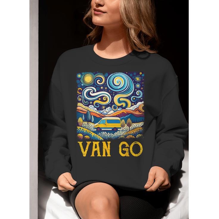 Van Go Vanlife Accessories Artist Art Teacher Women Crewneck Sweatshirt, funny gift