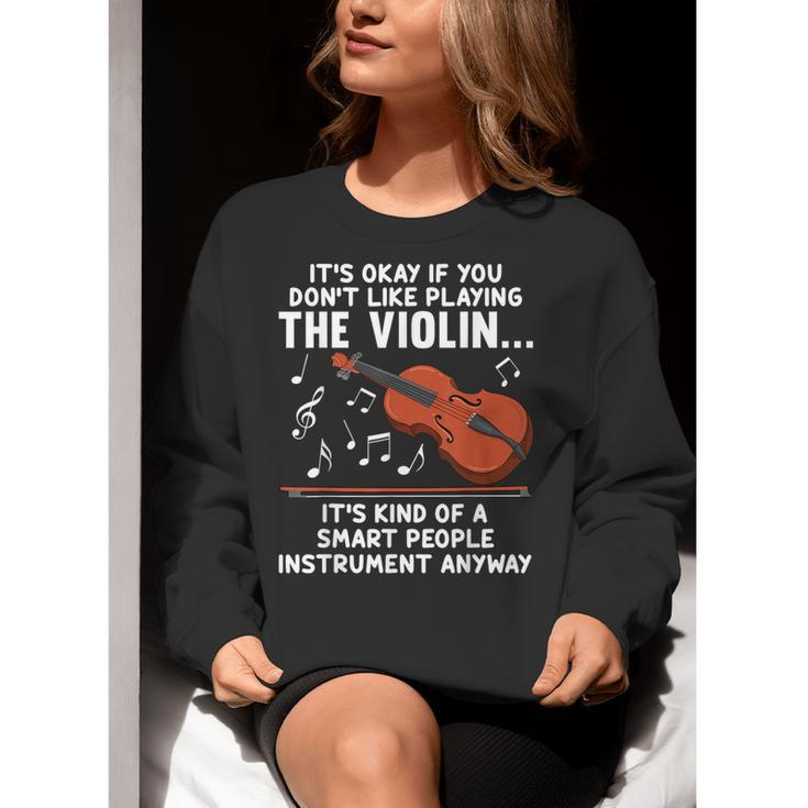 Violin Player Costume For Men Women Violin Teacher Violinist Women Crewneck Sweatshirt, funny gift