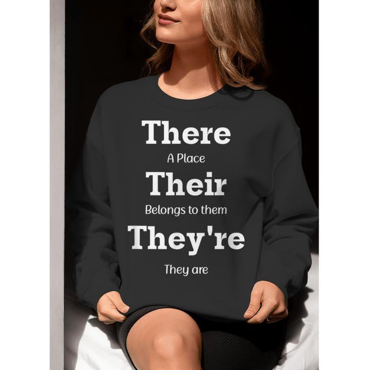 Vocabulary Police Their There They'Re English Teacher Women Crewneck Sweatshirt, English Teacher Sweatshirts, funny gift Vocabulary Police Their There They'Re English Teacher Women Crewneck Sweatshirt, English Teacher Sweatshirts, funny gift