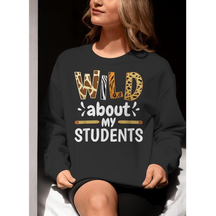 Wild About My Students School Teachers And Students Women Crewneck Sweatshirt, funny gift Wild About My Students School Teachers And Students Women Crewneck Sweatshirt, funny gift
