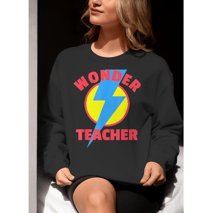 Wonder Teacher Teacher Halloween Tshirt Women Crewneck Sweatshirt, funny gift Wonder Teacher Teacher Halloween Tshirt Women Crewneck Sweatshirt, funny gift