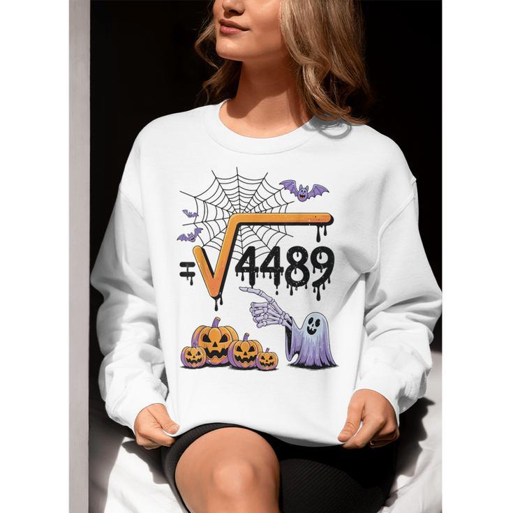 4489 Square Root 67 Math Teacher Halloween Costume Professor Women Crewneck Sweatshirt, funny gift