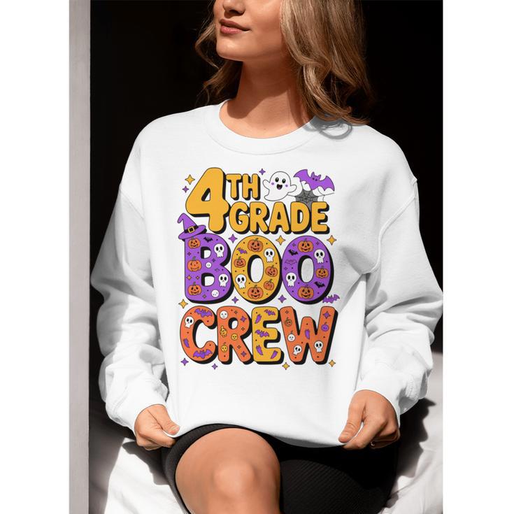 4th Grade Boo Crew Ghost Halloween Teacher Costume Women Crewneck Sweatshirt, 4th Grade Teacher Sweatshirts, funny gift 4th Grade Boo Crew Ghost Halloween Teacher Costume Women Crewneck Sweatshirt, 4th Grade Teacher Sweatshirts, funny gift