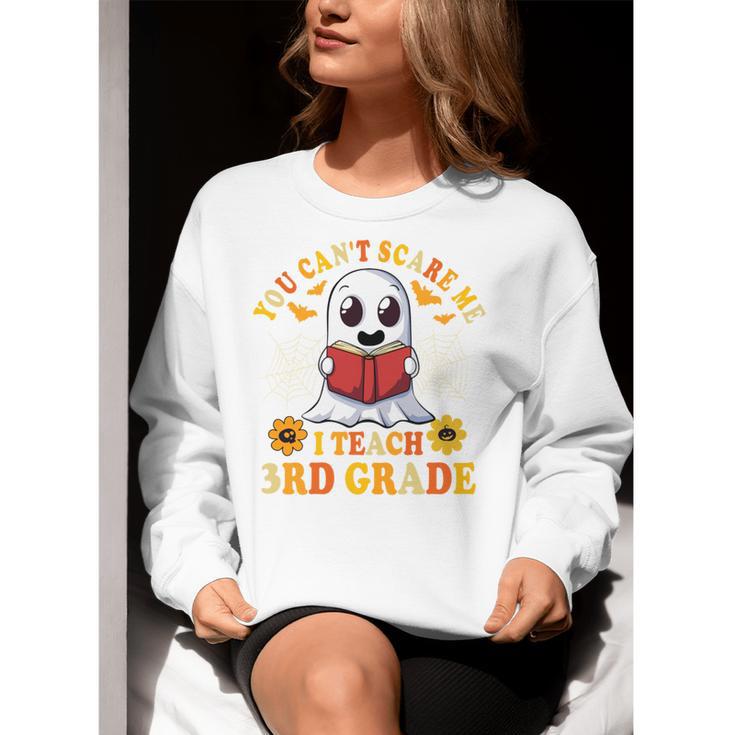 You Cant Scare Me I Teach 3rd Grade Teacher Halloween Women Crewneck Sweatshirt, funny gift You Cant Scare Me I Teach 3rd Grade Teacher Halloween Women Crewneck Sweatshirt, funny gift