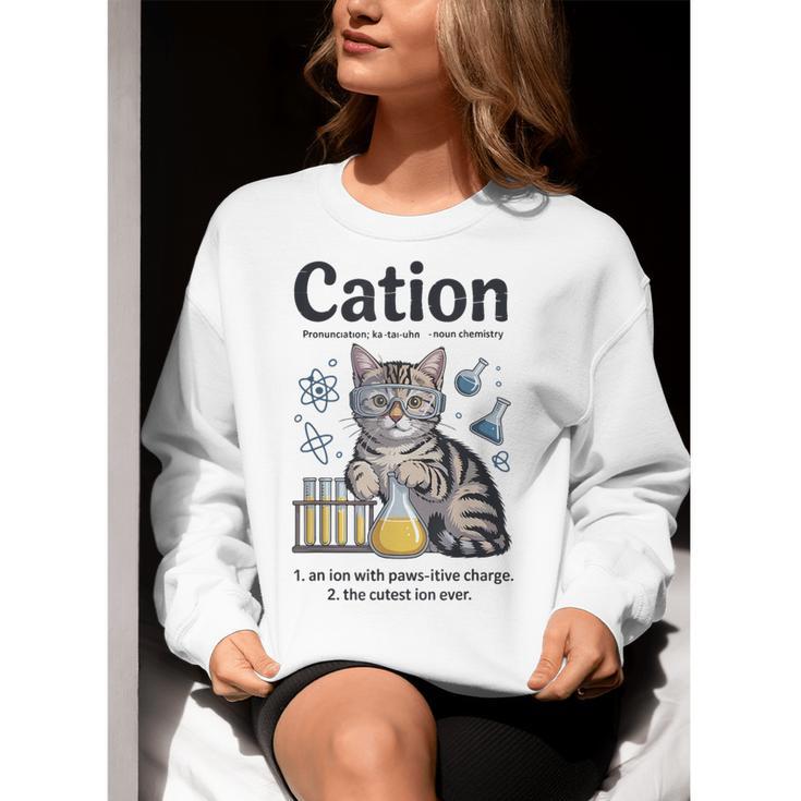 Cation Shirt Cat Science Chemistry Teacher Chemist Pun Women Crewneck Sweatshirt, Science Teacher Sweatshirts, funny gift Cation Shirt Cat Science Chemistry Teacher Chemist Pun Women Crewneck Sweatshirt, Science Teacher Sweatshirts, funny gift