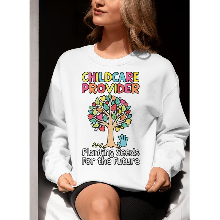 Childcare Provider Job Daycare Provider Daycare Teacher Women Crewneck Sweatshirt, funny gift Childcare Provider Job Daycare Provider Daycare Teacher Women Crewneck Sweatshirt, funny gift