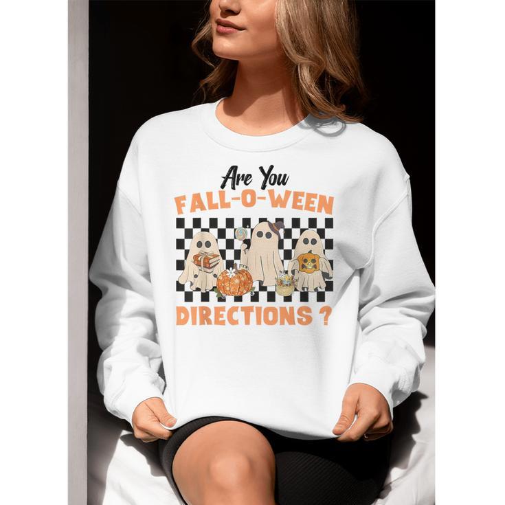 Are You Fall-O-Ween Directions Halloween Ghost Fall Teacher Women Crewneck Sweatshirt, funny gift Are You Fall-O-Ween Directions Halloween Ghost Fall Teacher Women Crewneck Sweatshirt, funny gift