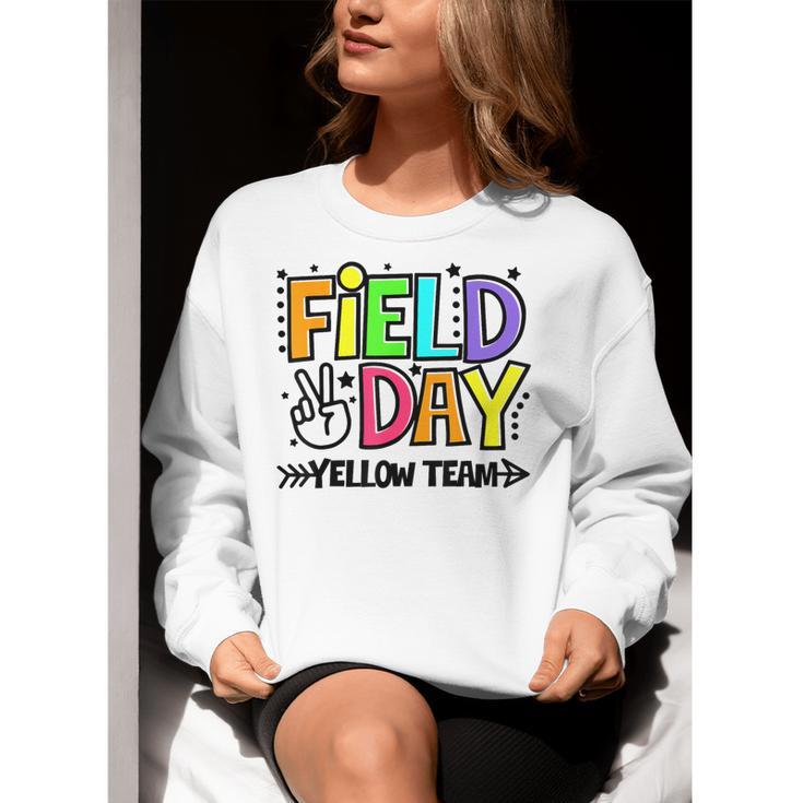 Field Day Yellow Team For Teacher Kids Field Day Games Women Crewneck Sweatshirt, funny gift Field Day Yellow Team For Teacher Kids Field Day Games Women Crewneck Sweatshirt, funny gift