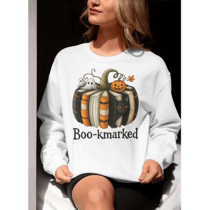 Fun Fall Book Lover Cute Teacher Student Halloween Women Crewneck Sweatshirt, funny gift Fun Fall Book Lover Cute Teacher Student Halloween Women Crewneck Sweatshirt, funny gift