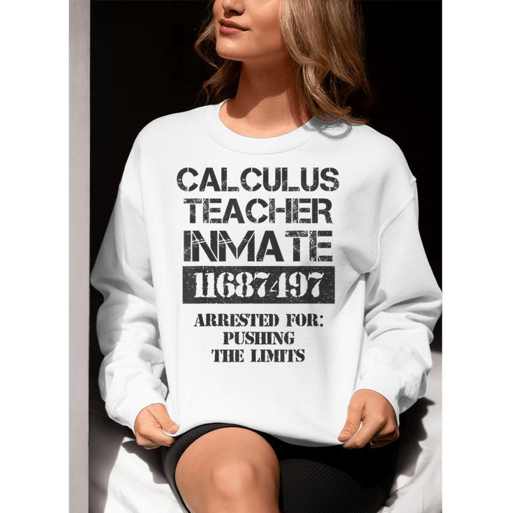 Halloween Calculus Teacher Prisoner Costume Women Crewneck Sweatshirt, funny gift