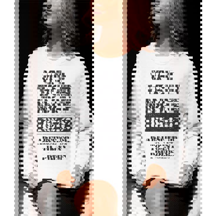 Halloween Math Teacher Prisoner Costume Women Crewneck Sweatshirt, funny gift