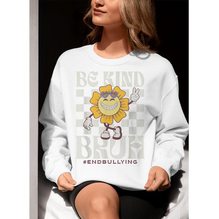 Be Kind Unity Day Orange Anti Bullying For Kids Teachers Women Crewneck Sweatshirt, funny gift