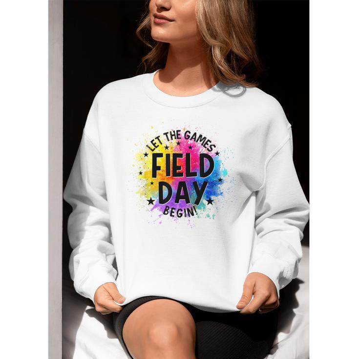 Let The Games Begin Field Day Fun Day Teachers Boys Girls Women Crewneck Sweatshirt, funny gift Let The Games Begin Field Day Fun Day Teachers Boys Girls Women Crewneck Sweatshirt, funny gift
