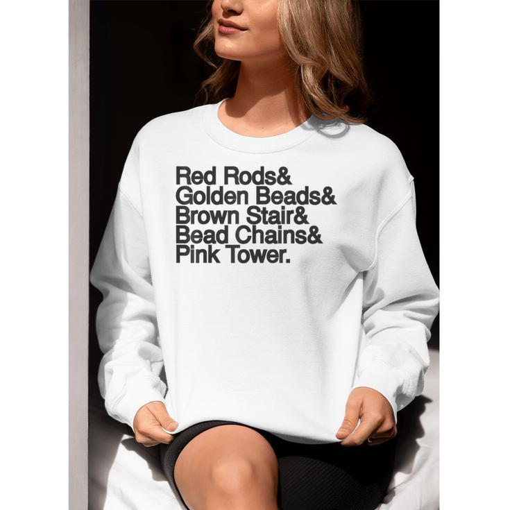 Montessori Helvetica Education Teacher Women Crewneck Sweatshirt, funny gift Montessori Helvetica Education Teacher Women Crewneck Sweatshirt, funny gift