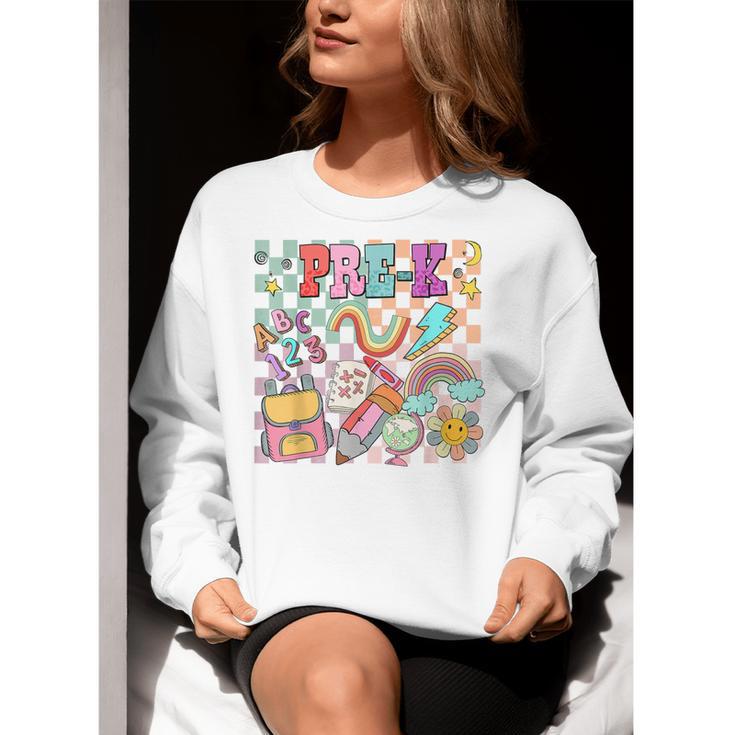 Pre K Back To School Teacher Student Men Women Kids Women Crewneck Sweatshirt, funny gift Pre K Back To School Teacher Student Men Women Kids Women Crewneck Sweatshirt, funny gift