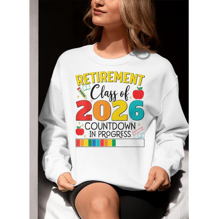 Retirement Class Of 2026 Countdown In Progress Teacher Women Crewneck Sweatshirt, funny gift Retirement Class Of 2026 Countdown In Progress Teacher Women Crewneck Sweatshirt, funny gift