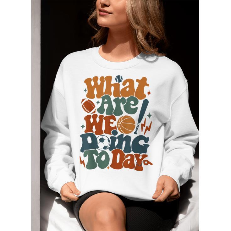 Retro PE Teacher What Are We Doing Today School Coach Women Women Crewneck Sweatshirt, Pe Teacher Sweatshirts, funny gift Retro PE Teacher What Are We Doing Today School Coach Women Women Crewneck Sweatshirt, Pe Teacher Sweatshirts, funny gift