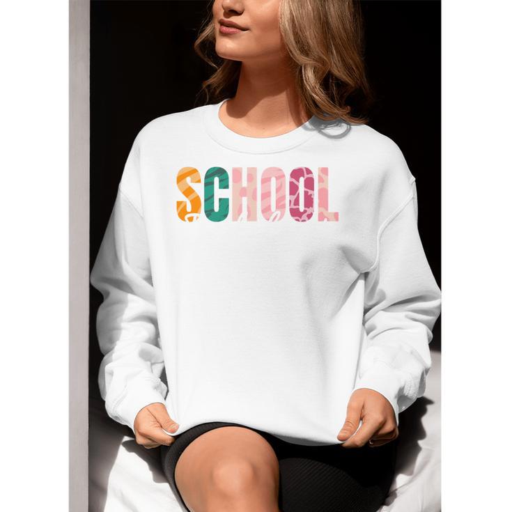 School Psychologist Rainbow Psychology Teacher Women Crewneck Sweatshirt, funny gift School Psychologist Rainbow Psychology Teacher Women Crewneck Sweatshirt, funny gift